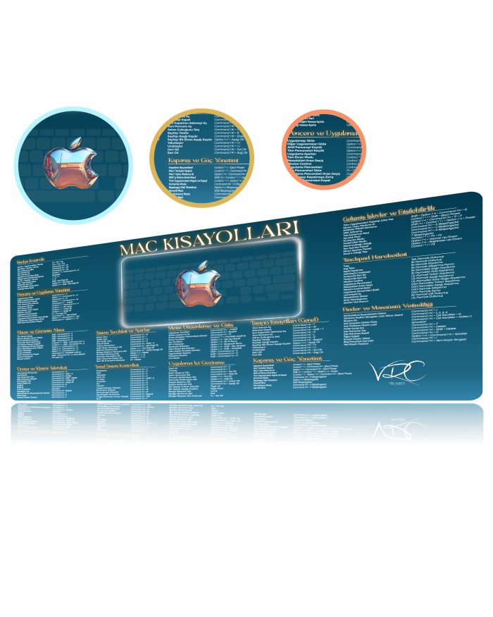Macbook Kısayol Mousepad